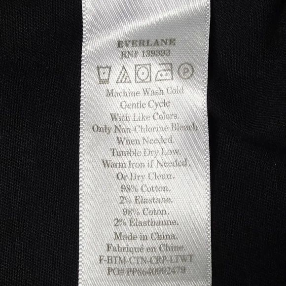 Everlane Utility Wide Leg Pants Black Size 4 - Picture 10 of 11